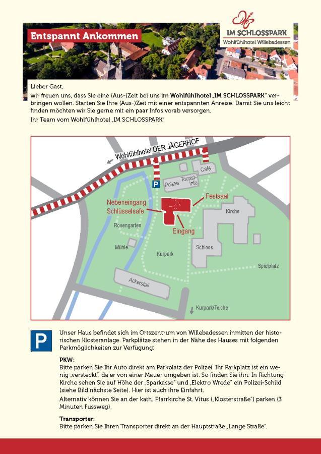 Wohlfuehlhotel Im Schlosspark - Self Checkin Willebadessen ภายนอก รูปภาพ